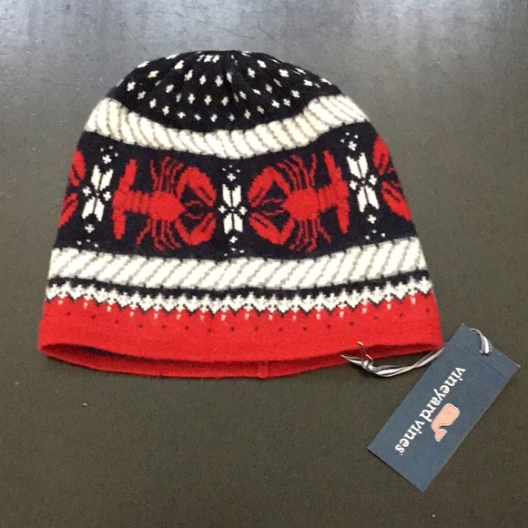 Vineyard Vines Accessories - Vineyard Vines Lobster Fair Isle Knit cap NWT
